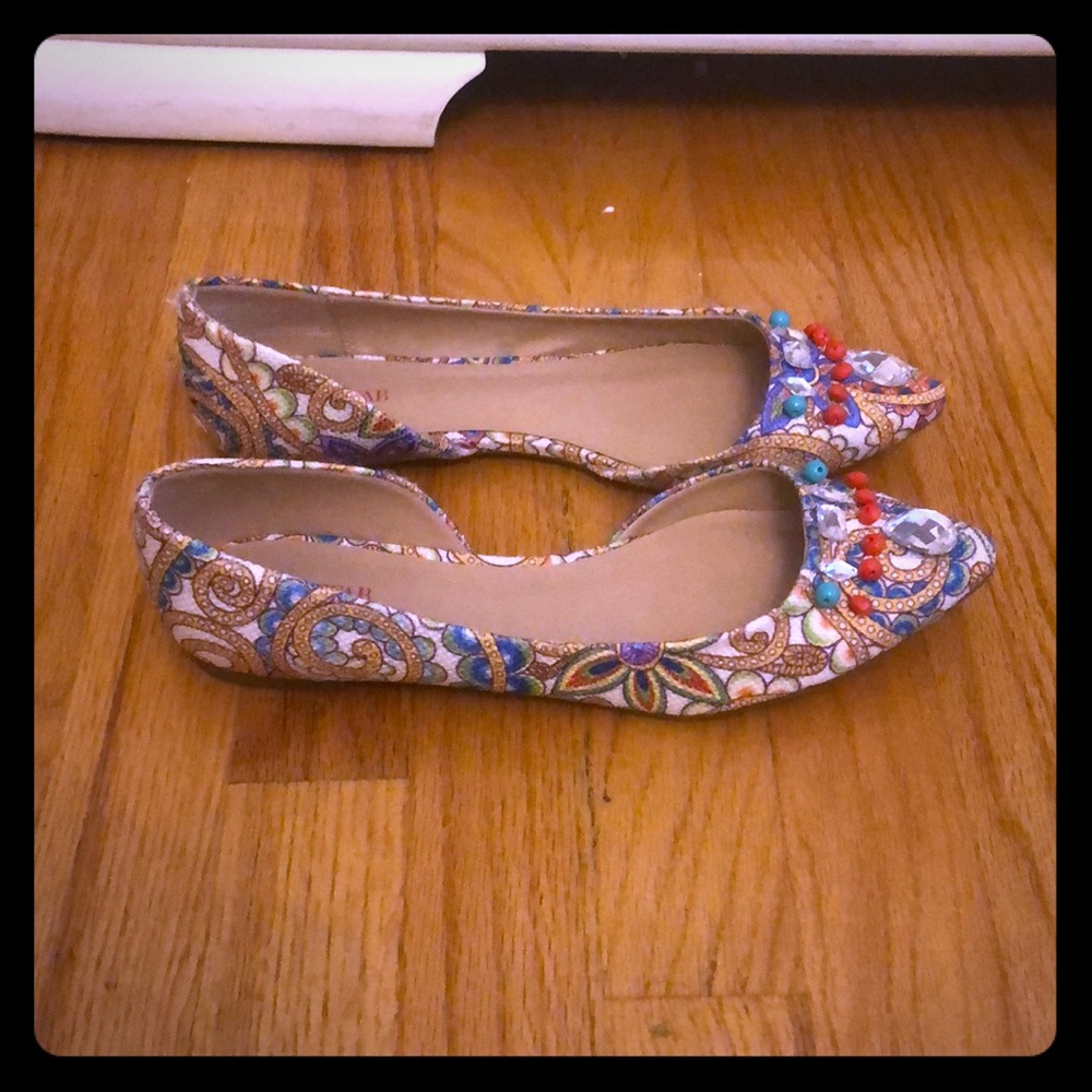 JustFab Patterned Flats